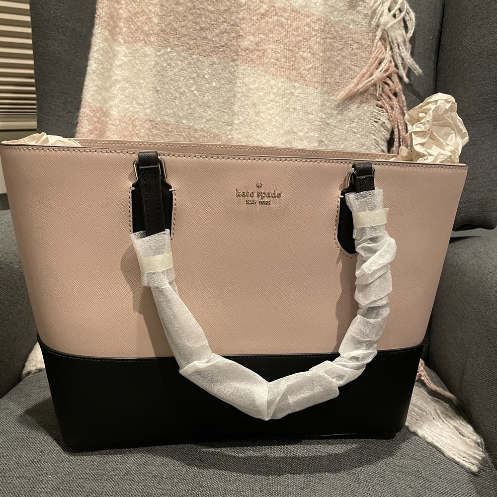 Pink and black Kate spade medium dally laurel way